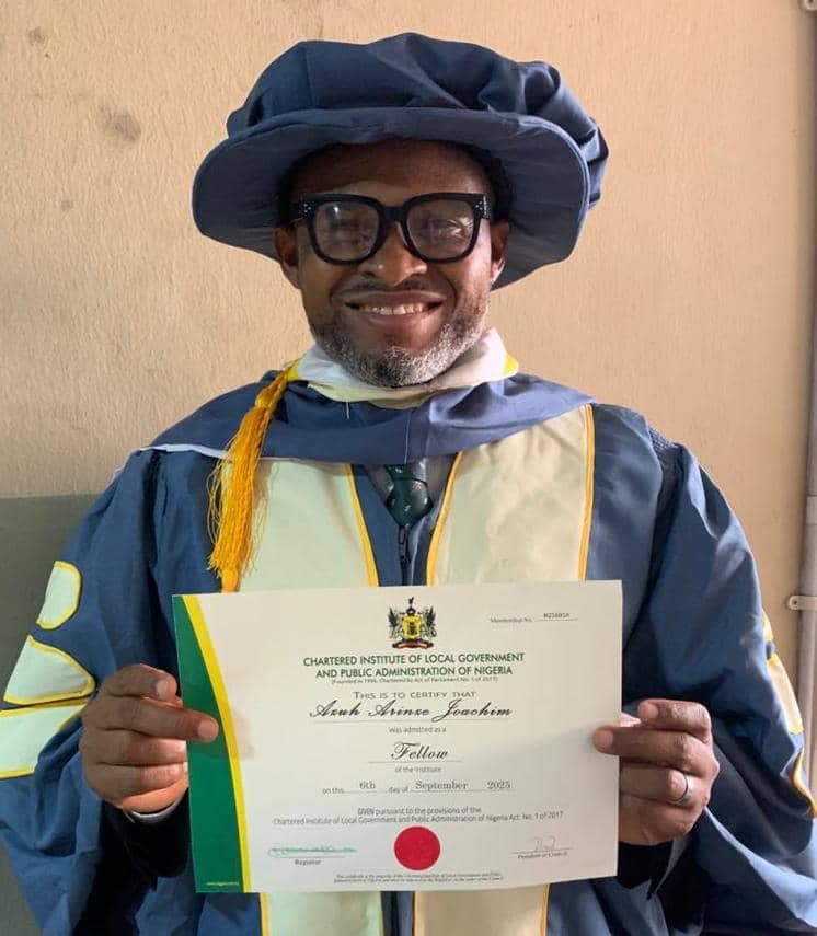Azuh Arinze Conferred with CIPA Fellowship
