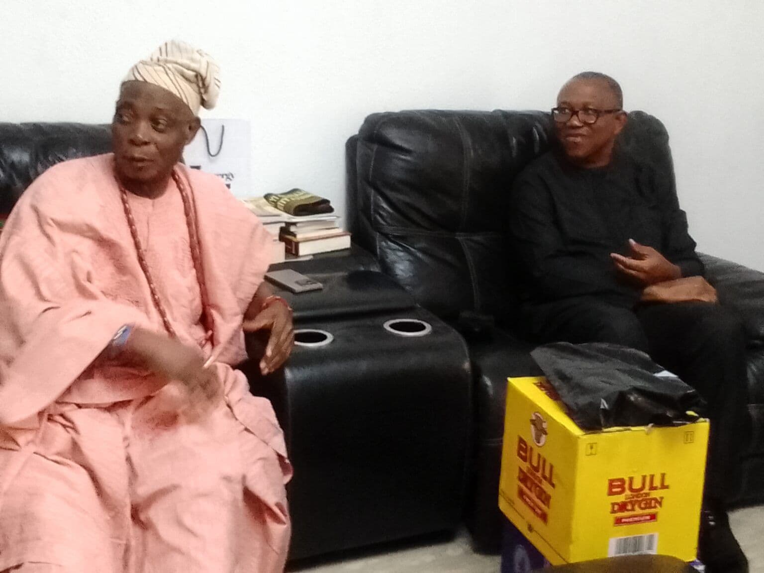 Peter Obi in Oyo, visits Olubadan designate Ladoja