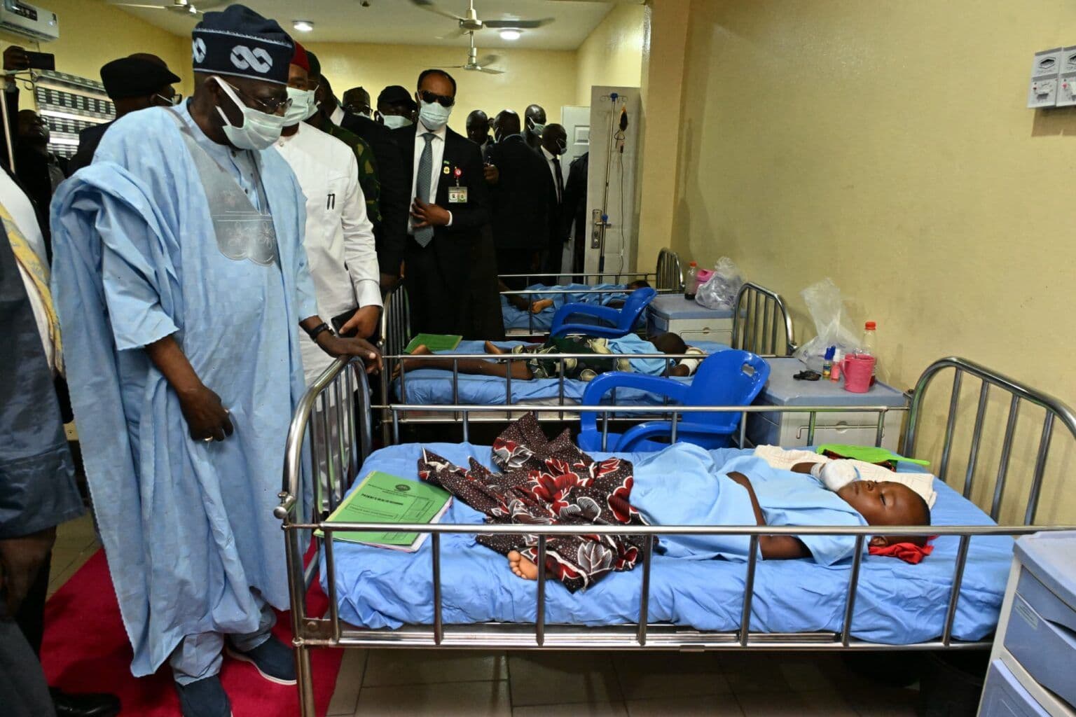 Tinubu visits survivors of Benue attacks in hospital