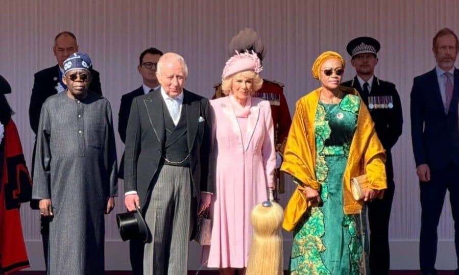 Tinubu meets King Charles, gets full military reception at Windsor Castle